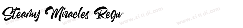 Steamy Miracles Regu字体转换